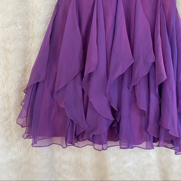 Maria by Bianca Nero Black & Purple Cocktail Dress - Picture 8 of 16